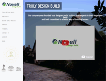 Tablet Screenshot of novelldesignbuild.com